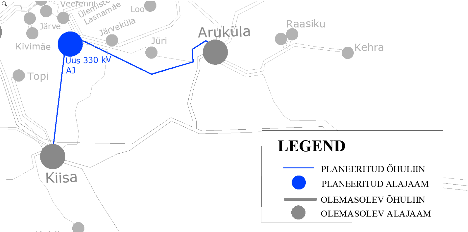 Kiisa-Järveküla-Aruküla ringliini võimalik